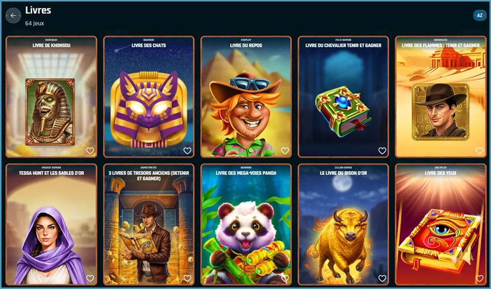 Catégorie Livres de Ringospin avec Book of Khonsu, Book of Cats et autres jeux de type livre